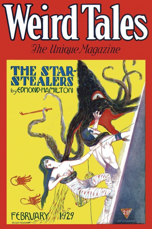 Hugh Rankin's Tentacled Alien Menace – Weird Tales Feb 1929 Cover
