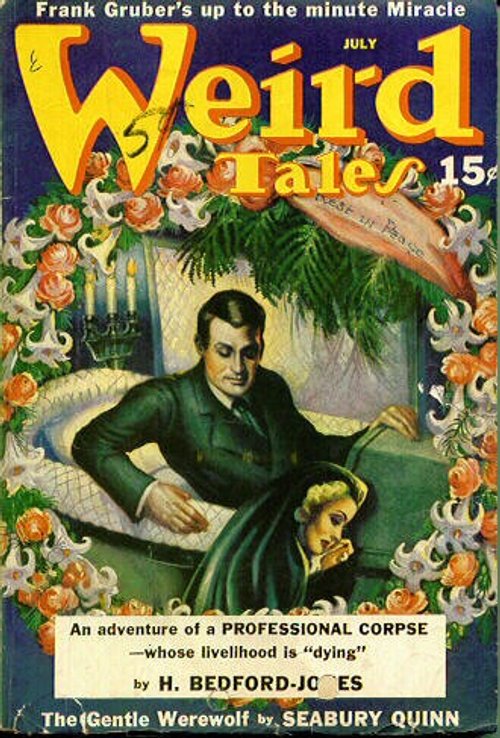 Weird Tales July 1939 – 'Professional Corpse' Coffin Menace Cover