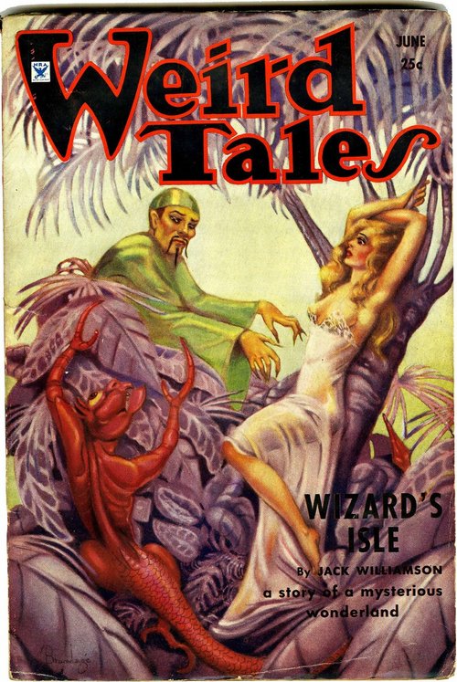 Margaret Brundage's 'Wizard's Isle' – Weird Tales June 1934 Cover