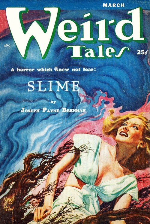 Virgil Finlay's 'Slime' — Weird Tales March Cover, Amorphous Horror