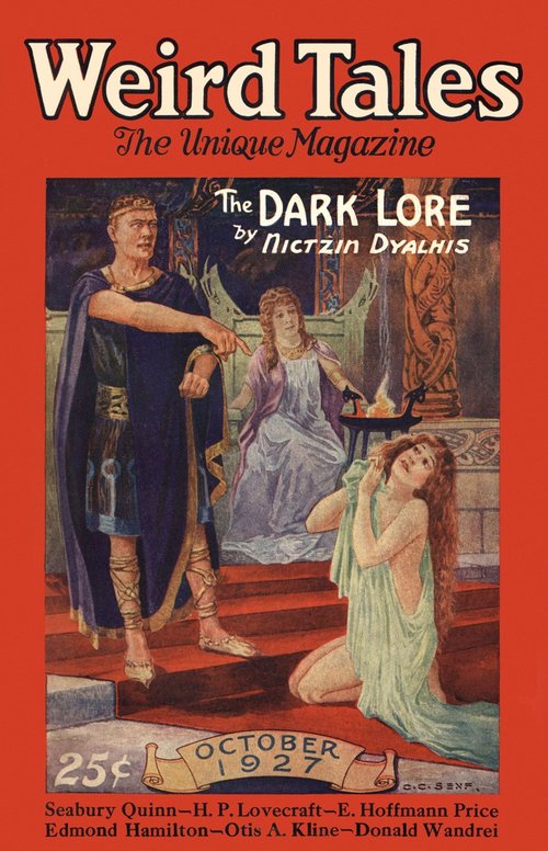 C.C. Senf's 'The Dark Lore' — Weird Tales October 1927 Cover
