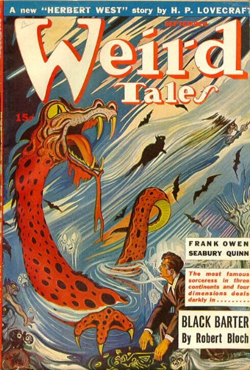 Weird Tales September: H.P. Lovecraft's Herbert West & Sea Monster Terror