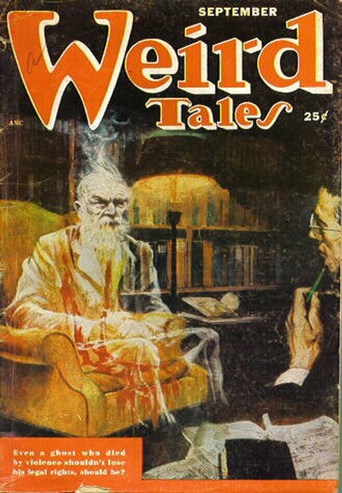 Weird Tales September — Ghost Asserts Legal Rights in Spectral Office Scene