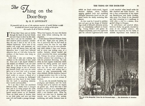 Virgil Finlay's Shoggoth Pit, Weird Tales Jan 1937 Lovecraft