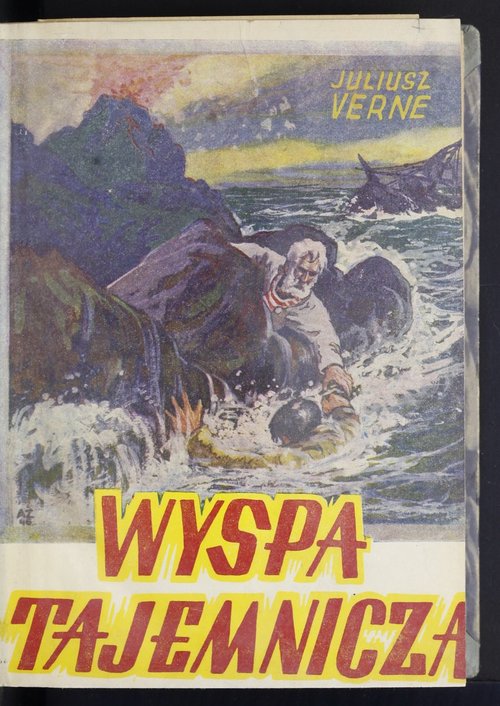 Wyspa Tajemnicza 1946 Polish Edition — Jules Verne Shipwreck Rescue Cover