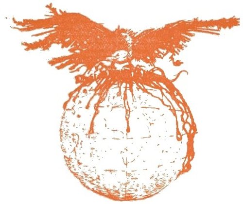 Martian War Machine Over Earth Globe — H.G. Wells 1906 French Edition