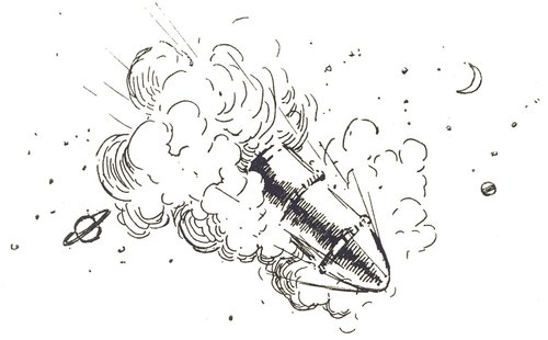 Martian Cylinder Crashes to Earth – H.G. Wells War of the Worlds 1906