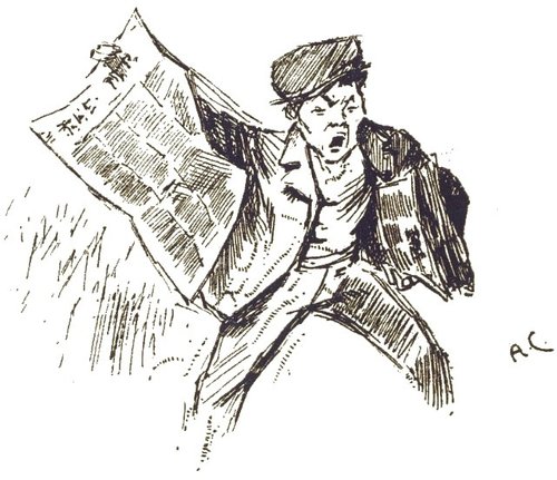 Newsboy Cries Martian Invasion — H.G. Wells War of the Worlds 1906