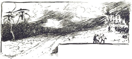 Martian Heat-Ray Devastates England — H.G. Wells War of the Worlds 1906