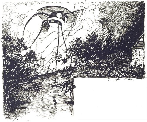 Henrique Alvim Corrêa's Martian Tripod, War of the Worlds 1906