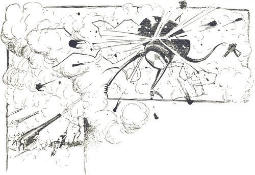 Martian Fighting-Machine Destroyed: H.G. Wells War of the Worlds 1906