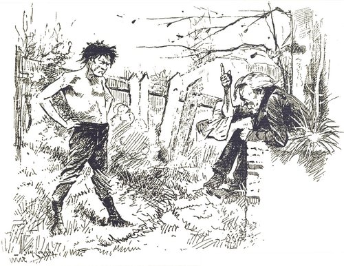 H.G. Wells' War of the Worlds 1906 French Edition — Confrontation Scene