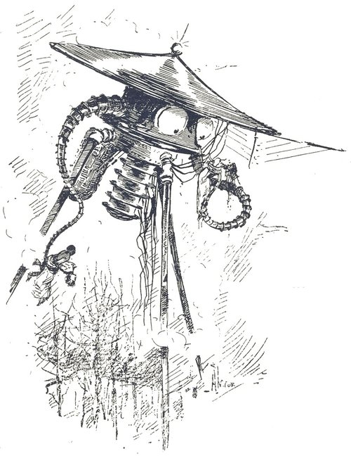 Henrique Alvim Corrêa's Martian War Machine, La Guerre des Mondes 1906