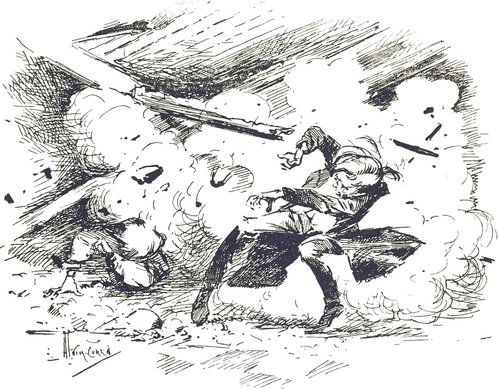 Henrique Alvim Corrêa's Martian Destruction Scene, War of the Worlds 1906