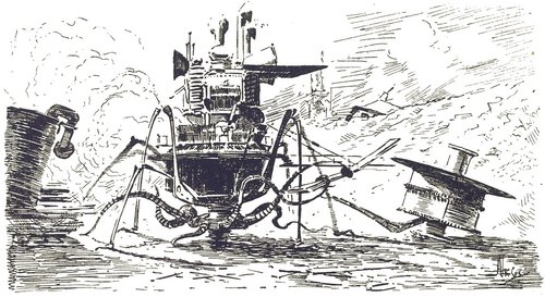 Henrique Alvim Corrêa's Martian Fighting Machine, War of the Worlds 1906