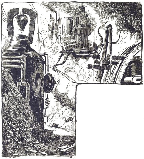 Martian War Machines Lay Waste to Earth — H.G. Wells 1906 French Edition