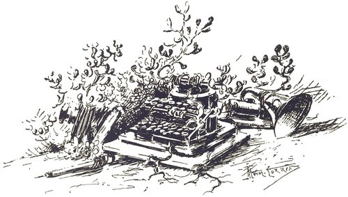 Henrique Alvim Corrêa's Abandoned Typewriter, War of the Worlds 1906