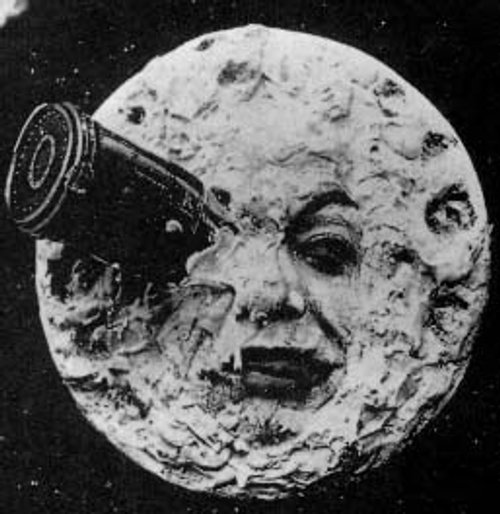 Le Voyage dans la Lune – Moon Face Shot, Méliès 1902 Film Still