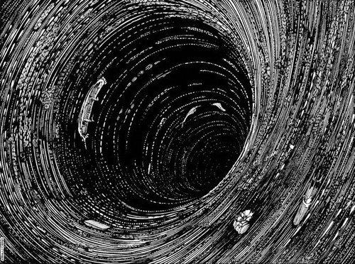 Arthur C. Clarke's 'Maelstrom II' — Spiraling Vortex with Ships, c.1960s