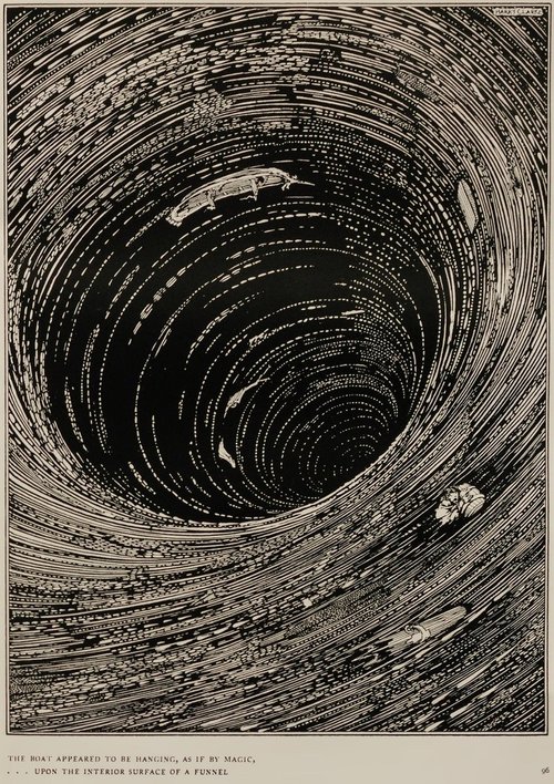 Harry Clarke's Maelstrom Vortex – Poe's 'A Descent into the Maelström' 1919