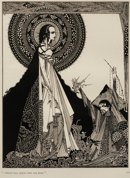 Harry Clarke's 'I Would Call Aloud Upon Her Name' — Poe's Tales, 1919