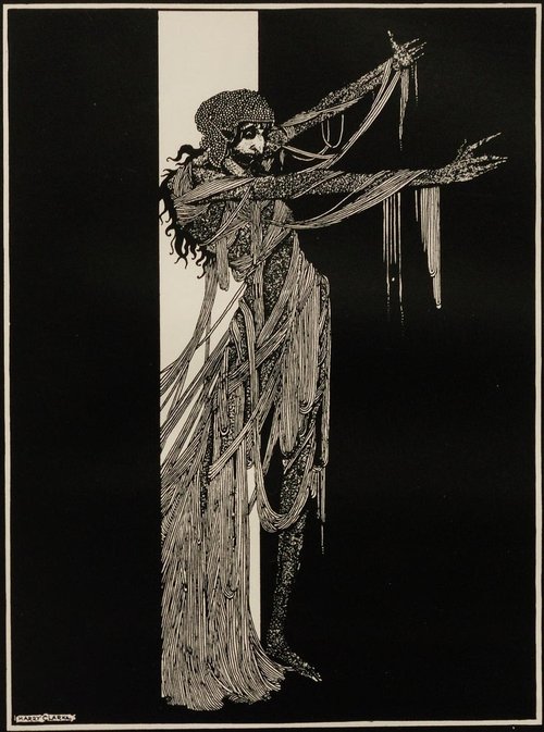 Harry Clarke's Shrouded Figure, Poe's Tales of Mystery & Imagination 1919