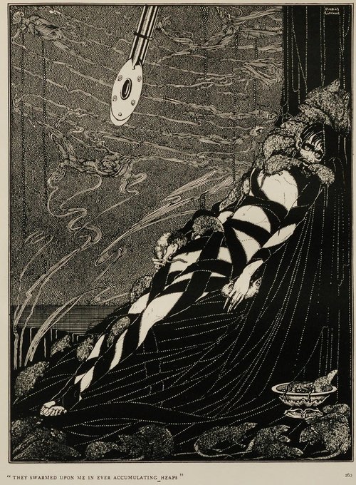 Harry Clarke's 'They Swarmed Upon Me' – Poe's Tales of Mystery, 1919