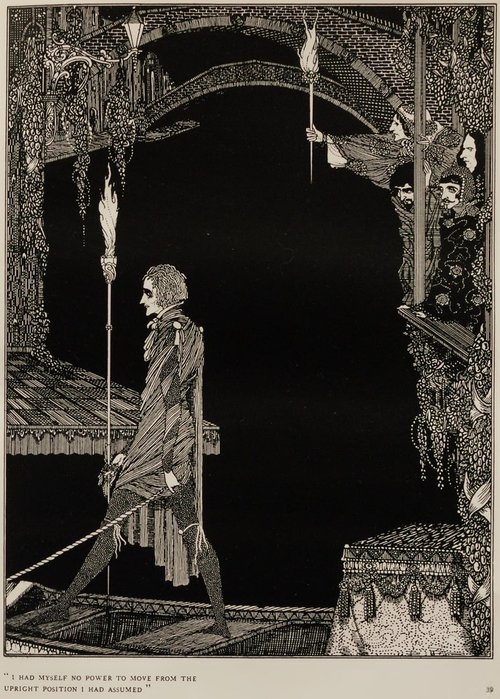 Harry Clarke's Poe: Paralyzed Figure Before the Abyss, 1919