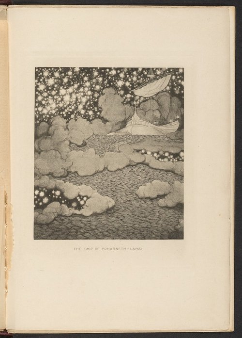 Ship of Yoharneth-Lahai Sailing the Dream Seas — Dunsany Illustration