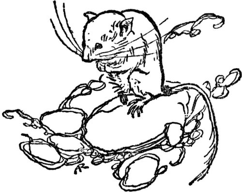 Giant Mutant Rat Rides Monstrous Crustacean — Robida Pen-and-Ink c.1902