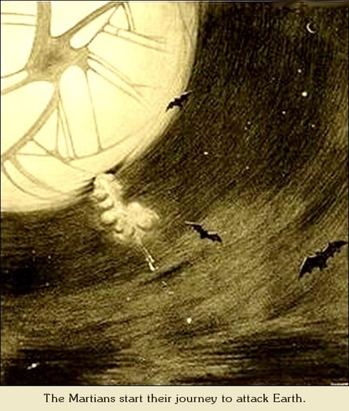 Henrique Alvim Corrêa: Martian Cylinder Launch, War of the Worlds 1906