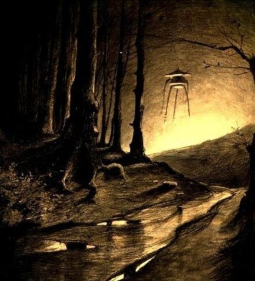 Henrique Alvim Corrêa – Martian Tripod Stalks Survivor, War of the Worlds 1906