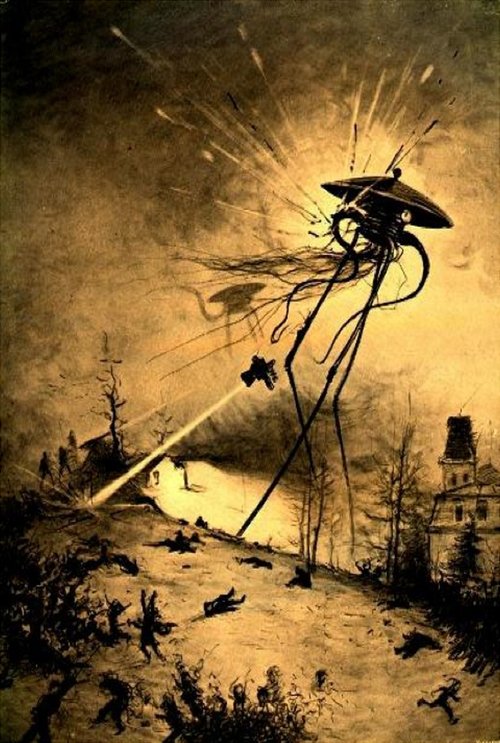 Henrique Alvim Corrêa's Martian Tripod Heat-Ray, War of the Worlds 1906