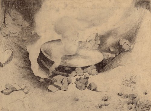 Henrique Alvim Corrêa – Martian Cylinder Impact, War of the Worlds 1906