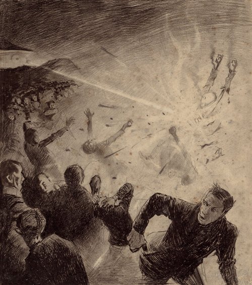 Henrique Alvim Corrêa's Heat Ray Attack — War of the Worlds, 1906