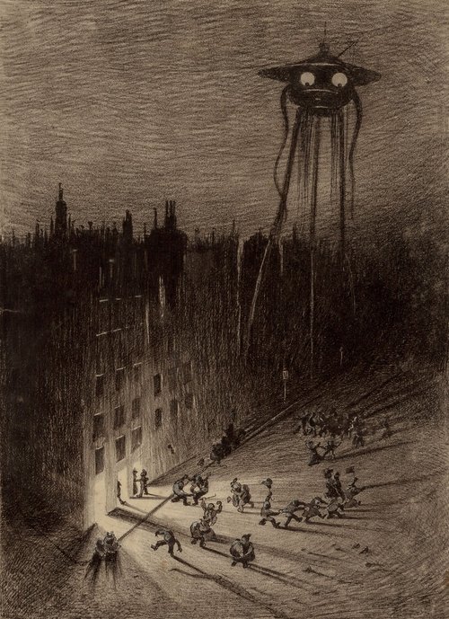 Henrique Alvim Corrêa – Martian Tripod Terrorizes City, War of the Worlds 1906