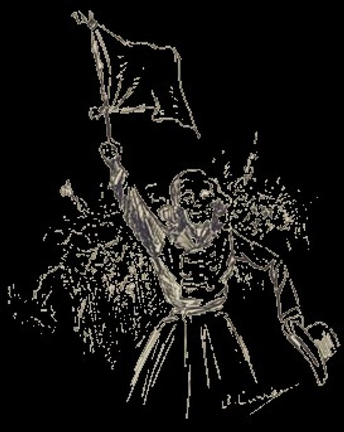 Henrique Alvim Corrêa – War of the Worlds Flag Bearer, 1906 French Edition