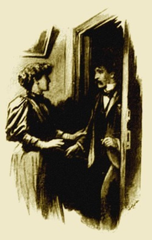 Warwick Goble War of the Worlds: Desperate Doorway Encounter 1897