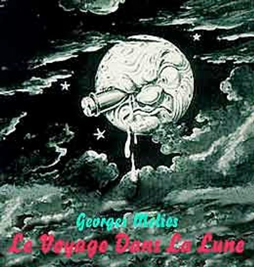 Georges Méliès 'Le Voyage Dans La Lune' 1902 Moon Face Rocket Impact