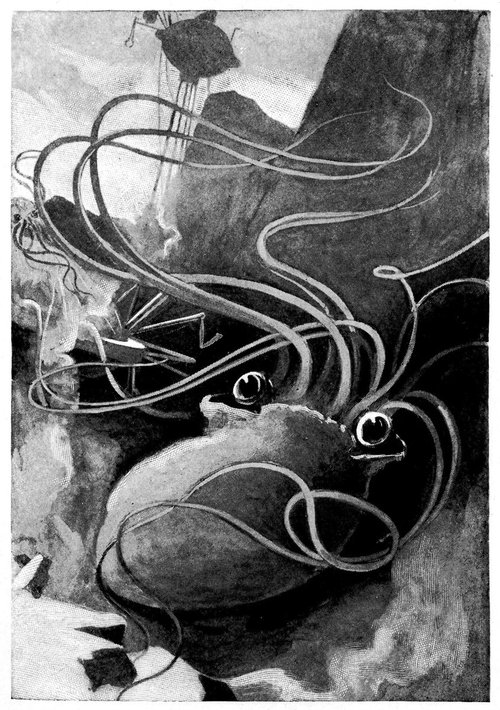 Martian Fighting Machine Ensnares Victims – War of the Worlds c.1906