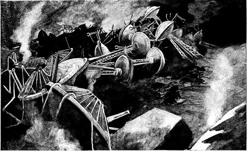 Fallen Martian Fighting Machines — War of the Worlds, pg. 279