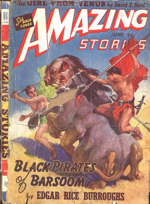 Black Pirates of Barsoom – Amazing Stories June 1941 ERB Cover
