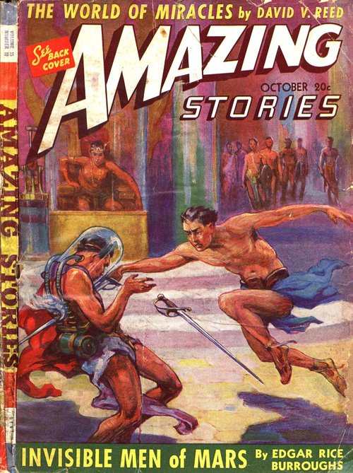 Amazing Stories Oct 1941 – Invisible Men of Mars by Edgar Rice Burroughs