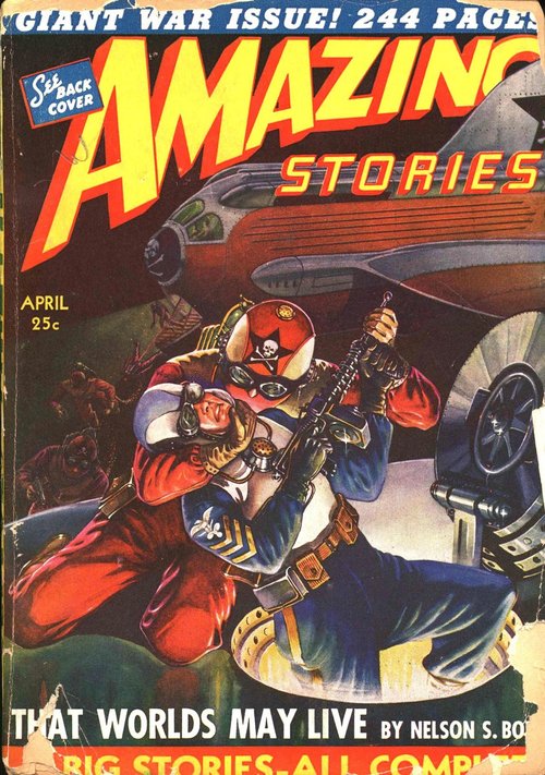 Amazing Stories April 1943 Giant War Issue – Sky Combat Cover