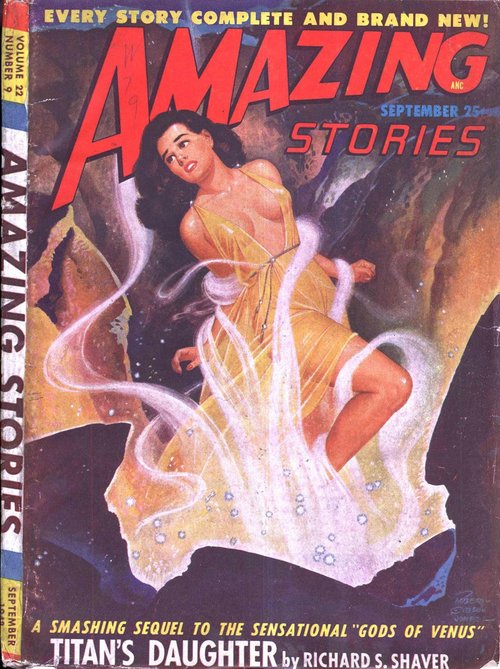 Titan's Daughter – Amazing Stories Sept 1948 Shaver Sequel Cover