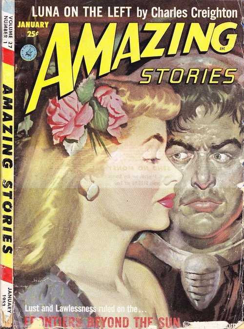 Amazing Stories Jan 1953 – Romance & Danger on Frontiers Beyond the Sun