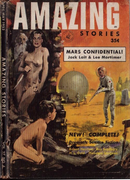 Mars Confidential: Amazing Stories April-May 1953 Martian Ruins Cover