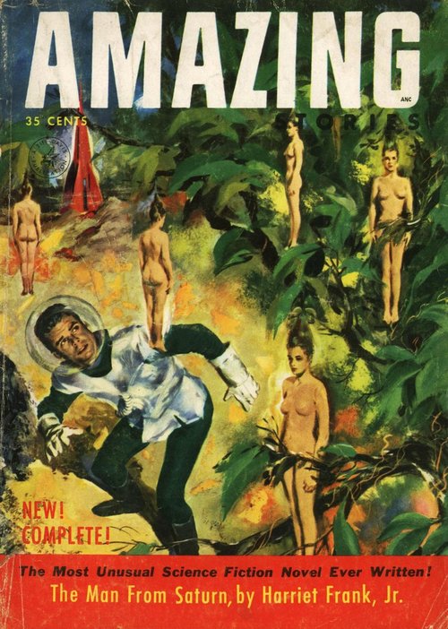 Amazing Stories 'Man From Saturn' Cover, June-July 1953