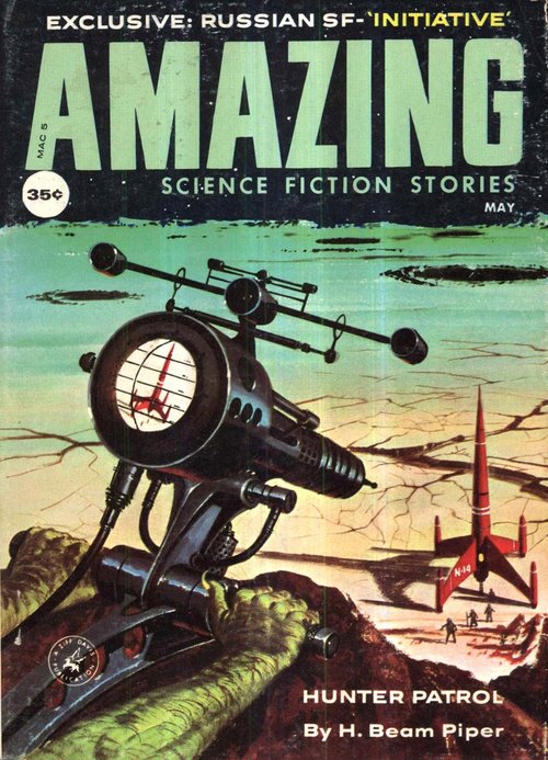 Amazing Stories May 1959 – Radar Tracking Station vs Red Rocket N-14