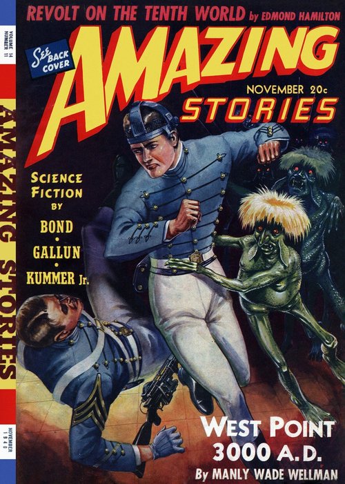 West Point 3000 A.D. — Amazing Stories November 1940 Cover